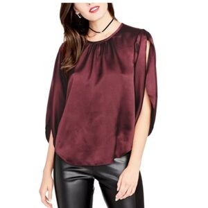 Essentials Women's Deep Red Blouse